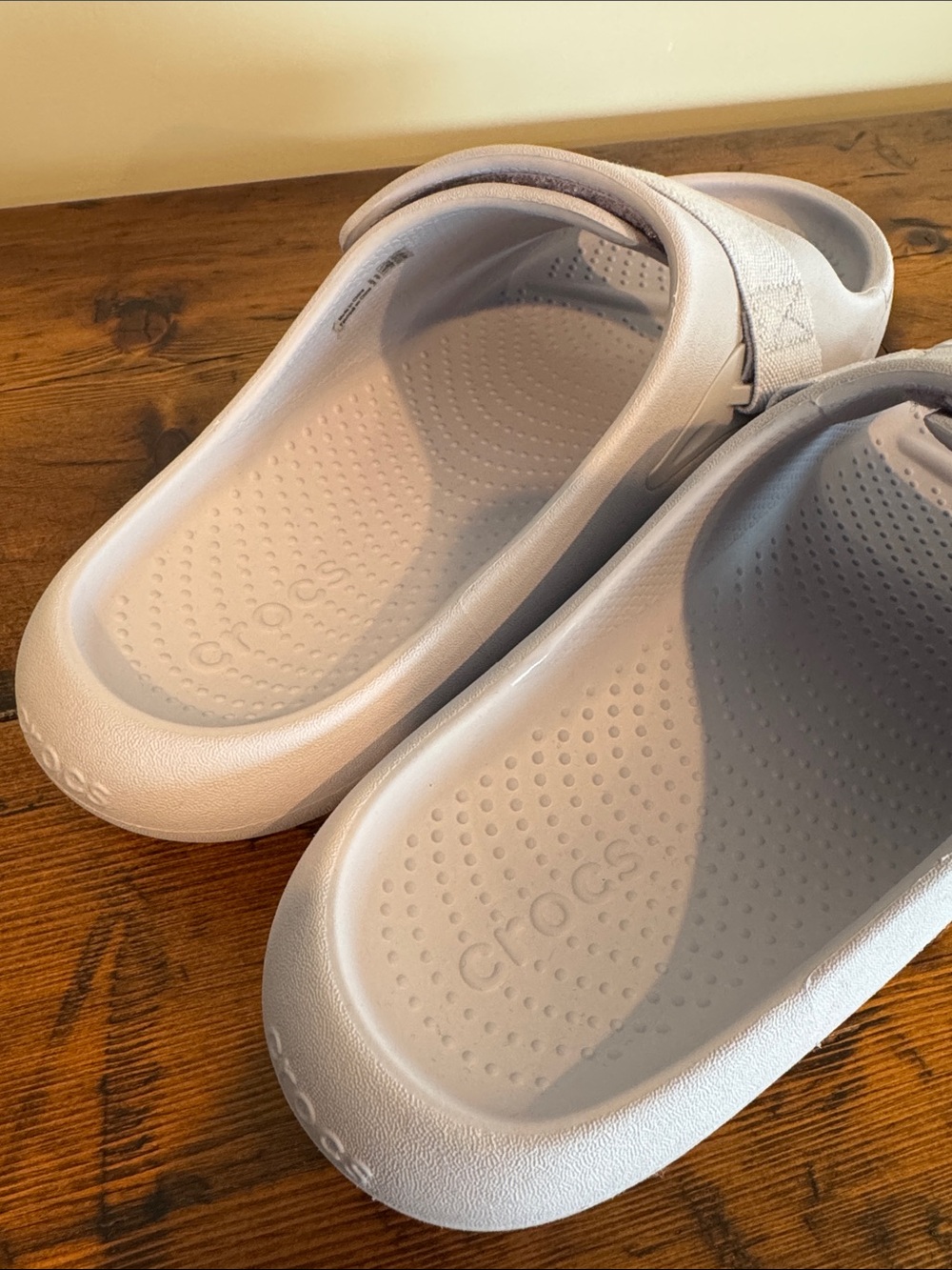Crocs Mellow Luxe Recovery Athleisure Slide Purple Moon Men’s 6 Women’s 8 - Picture 6 of 8